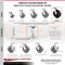 Service Caster 4441L1 FG4441L10000 Rubbermaid Platform Truck Replacement Caster Kit, 4PK RUB-SCC-30CS820-GFNR-2-R-2 - alternate 5